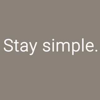 Логотип телеграм канала @staysimple_channel — Stay simple