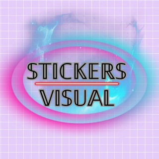 Логотип телеграм канала @stickers_visual — 𝕊𝕋𝕀ℂ𝕂𝔼ℝ𝕊 & 𝕍𝕀𝕊𝕌𝔸𝕃