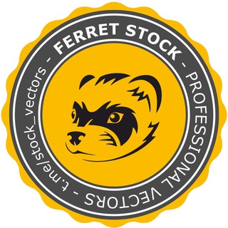 Логотип телеграм канала @stock_vectors — Ferret Stock - Vectors, Icon
