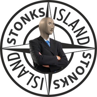 Логотип телеграм канала @stonks_island — STONKS ISLAND