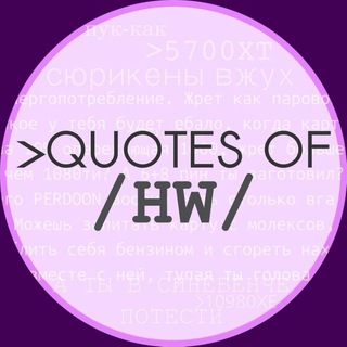 Логотип телеграм канала @straightfromhw — Цитатник /hw/ reborn
