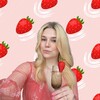 Логотип телеграм канала @strawberrywchamp — Клубничка с шампанским 🍓