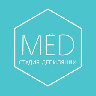 Логотип телеграм канала @studiomedvl — МЁД, сеть студий депиляции