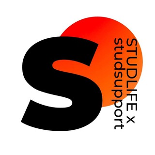 Логотип телеграм канала @studsupport_studlife — studsupport x studlife