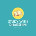 Logo saluran telegram studywithdharshini — STUDY WITH DHARSHINI📖🖌