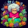 Логотип телеграм канала @succulent_by_mirado — Баба Маня в суккусаде 🪷