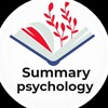 Логотип телеграм канала @summary_psychology — Психология | Саммари 📚