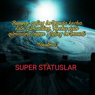 Telegram channel Super Statuslar& Mayus musiqalar | Uyda qoling logo