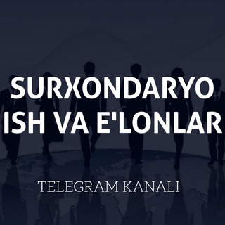 Logo saluran telegram surxondaryo_termiz_ish_elon — Buxoro