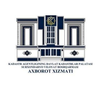 Logo of telegram channel surxonkadastr — SURXONDARYO KADASTR