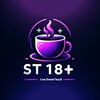Логотип телеграм канала @sweet_tea18 — ST 18 