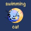 Логотип телеграм канала @swimmingcat2023 — Swimming Cat-творческое объединение.