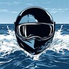 Логотип телеграм канала @swimnride — Тренер в шлеме