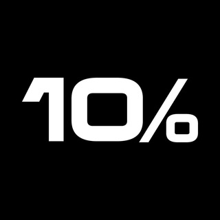 Логотип телеграм канала @t_percent — 10 відсотків 🇺🇦