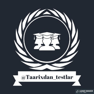 Telegram kanalining logotibi taarixdan_testlar — 𝕋𝕒𝕣𝕚𝕩 | 𝔹𝕄𝔹𝔸