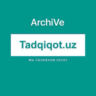 Telegram kanalining logotibi tadqiqot_uz_archive — Tadqiqot.uz_archive