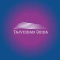 Telegram kanalining logotibi tajviddanqoida — Tajviddan Qoida