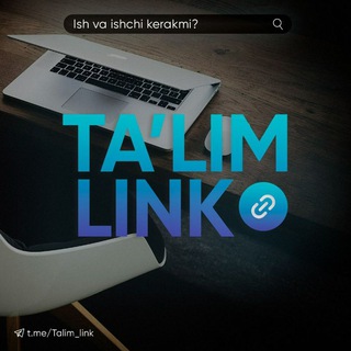 Telegram kanalining logotibi talim_link — Ta'lim link ( rasmiy kanali )