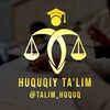 Telegram kanalining logotibi talim_huquq_azizova — HUQUQIY TA'LIM ⚖️