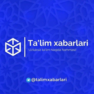 Logo saluran telegram talimiy_xabarlar — TA'LIMIY XABARLAR
