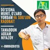 Telegram kanalining logotibi tamaddunuzb — TAMADDUN | Adham Niyazov