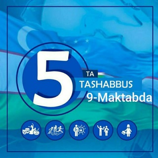 Telegram kanalining logotibi tashabbusqashqadaryo — "9_maktabda 5_Tashabbus"