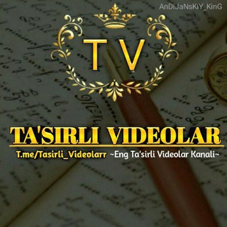 Telegram kanalining logotibi tasirli_videolarr — Ta'sirli Videolar 🖤