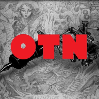 Логотип телеграм канала @tattoo_otn — On the needle / Тату галерея
