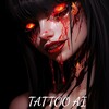 Логотип телеграм канала @tattoo_sketch_ai — TATTOO AI | Тату эскизы от нейросети