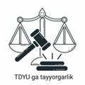 Logo saluran telegram tdyu_pks — TDYUga tayyorgalik "P.K.S."🇺🇿