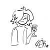 Логотип телеграм канала @tea_risuet — чайный пензель🍤