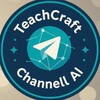 Логотип телеграм канала @teachcraftai — TeachCraft AI.