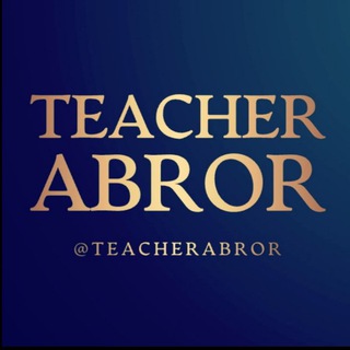 Telegram kanalining logotibi teacherabror — Teacher Abror | English blog 🇬🇧