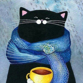 Логотип телеграм канала @teawcat — Чай з котом
