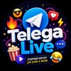 Telegram channel Telega Live logo