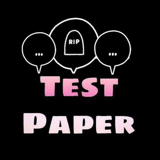 Logo of telegram channel test_paper_neet_jee — Test_Paper_Neet_Jee
