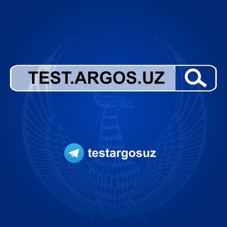 Telegram kanalining logotibi testargosuz — Test.argos.uz