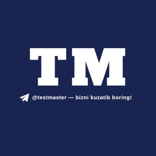 Telegram kanalining logotibi testmaster — TEST MASTER | TARIX