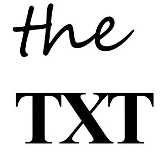 Логотип телеграм канала @textthattext — the TXT ϟ Филипп Хорват
