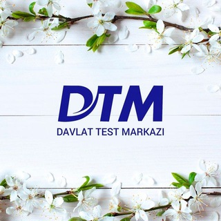 Telegram channel Davlat test markazi | vizitka logo