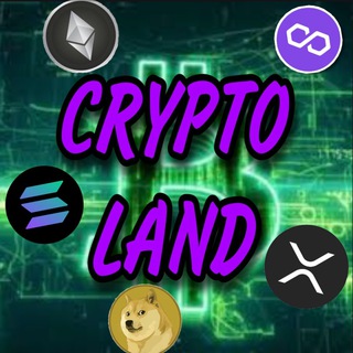 Логотип телеграм канала @tg_crypto_land — CRYPTO LAND