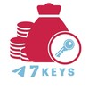 Логотип телеграм канала @tg_7keys — 7 ключей Telegram 🗝