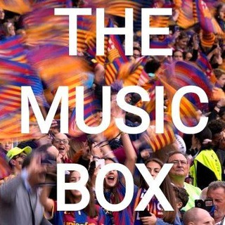 Logotipo del canal de telegramas the_music_box_telegram - The Music Box 🕺💃🏆📽️🌍 #TuEtsElBarça 💙♥️💙♥️💙 #BarcelonismeDigital   ||||