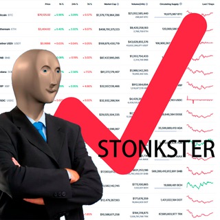Логотип телеграм канала @the_stonkster — STONKSTER