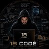 Логотип телеграм канала @the18code — 18 CØDE ⟁