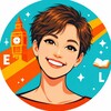 Логотип телеграм канала @the_pavlova_english — Павлова учит английскому