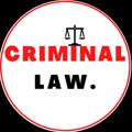 Logo saluran telegram thecriminallaw — CRIMINAL LAW (India)