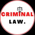 Telegram channel CRIMINAL LAW (India) logo