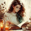 Логотип телеграм канала @thelibrariansdaughter — Дочь библиотекаря 📖
