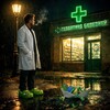 Логотип телеграм канала @thepharmacy24 — Аптека, улица, фонарь